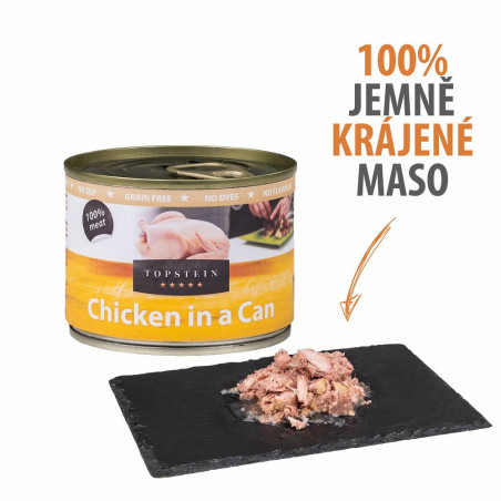 Topstein Kurča v plechu 200g