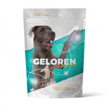 Geloren DOG L–XL žuvacie želatínové tablety,...