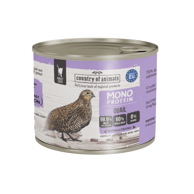 Country of Animals Cat Monoprotein Quail 200 g