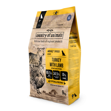 Country of Animals Turkey and Lamb 9 kg