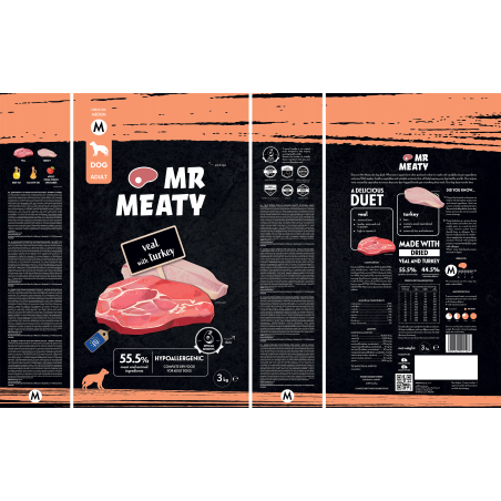 Mr. Meaty Veal With Turkey 9 kg