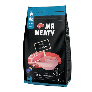 Mr. Meaty Veal With Quail 9 kg