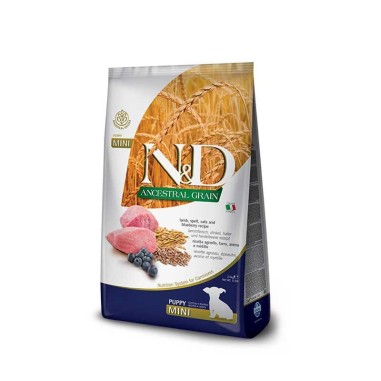 Farmina N&D dog AG puppy mini lamb, spelt, oats & blueberry 2,5 KG