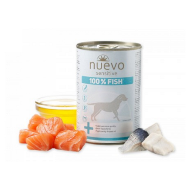 NUEVO dog Sensitive 100% Fish bal. 6 x 375 g konzerva