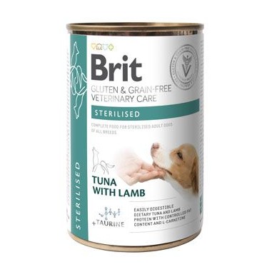Brit Veterinary Diets GF dog Cans Gluten & Grain free Sterilised 400 g