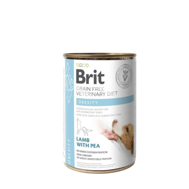 Brit Veterinary Diets GF dog Obesity 400 g konzerva