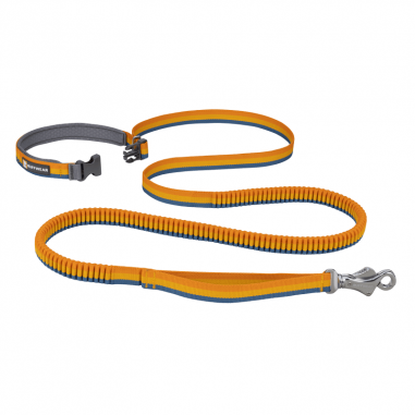 Vodítko pre psy Ruffwear Roamer™ Bungee Dog Lead-yellow-snow-M