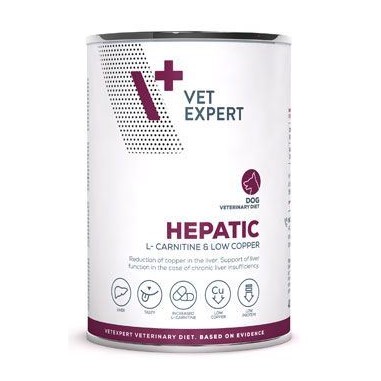 VetExpert VD dog 4T Hepatic konzerva 400 g