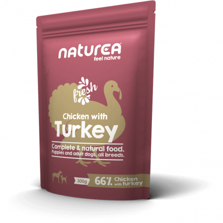 Mokré krmivo pre psov Naturea Chicken with Turkey 300g